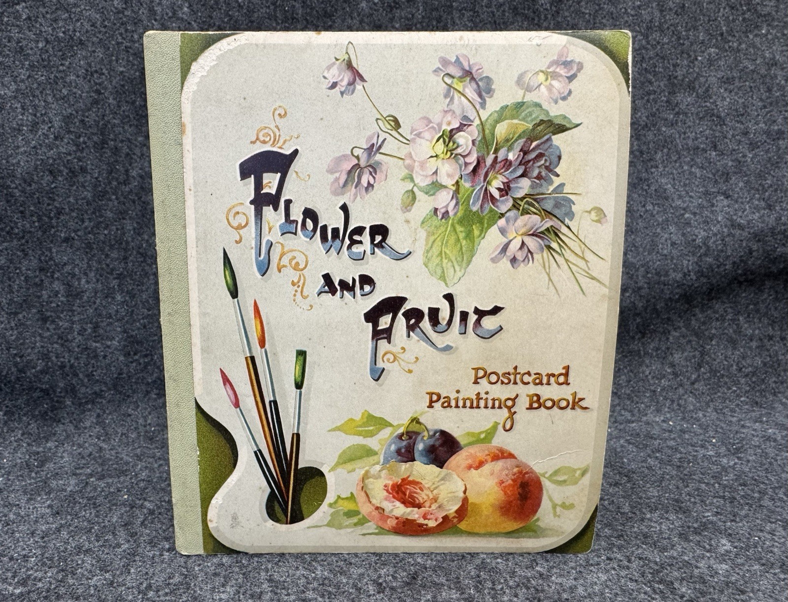 Flower And Fruit Postcard Painting Book ~ Tuck Antique 1920’s Complete Unused