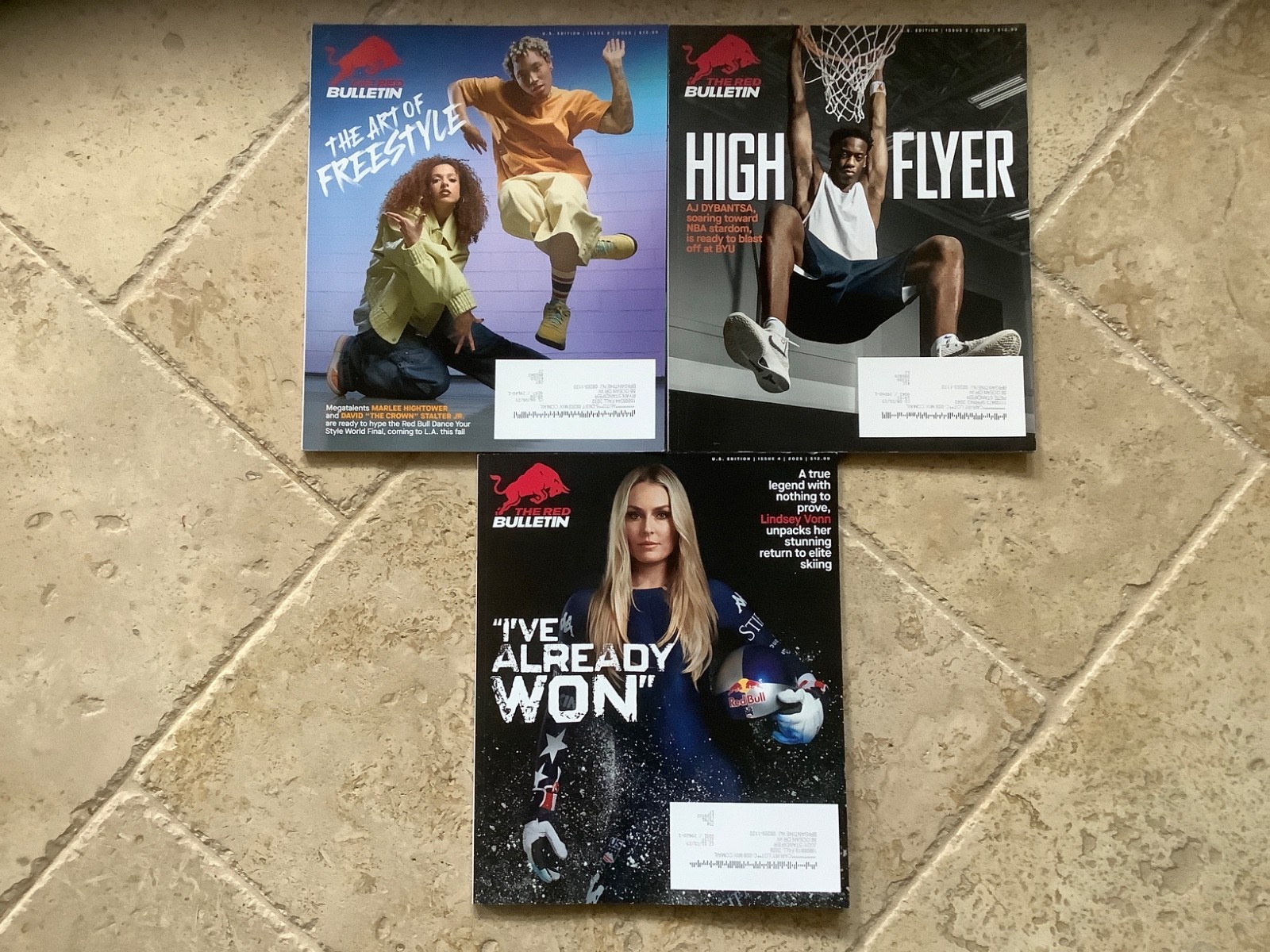 The Red Bulletin Magazine Issue 2, 3 & 4 2025 AJ Dybantsa, Lindsey Vonn + More