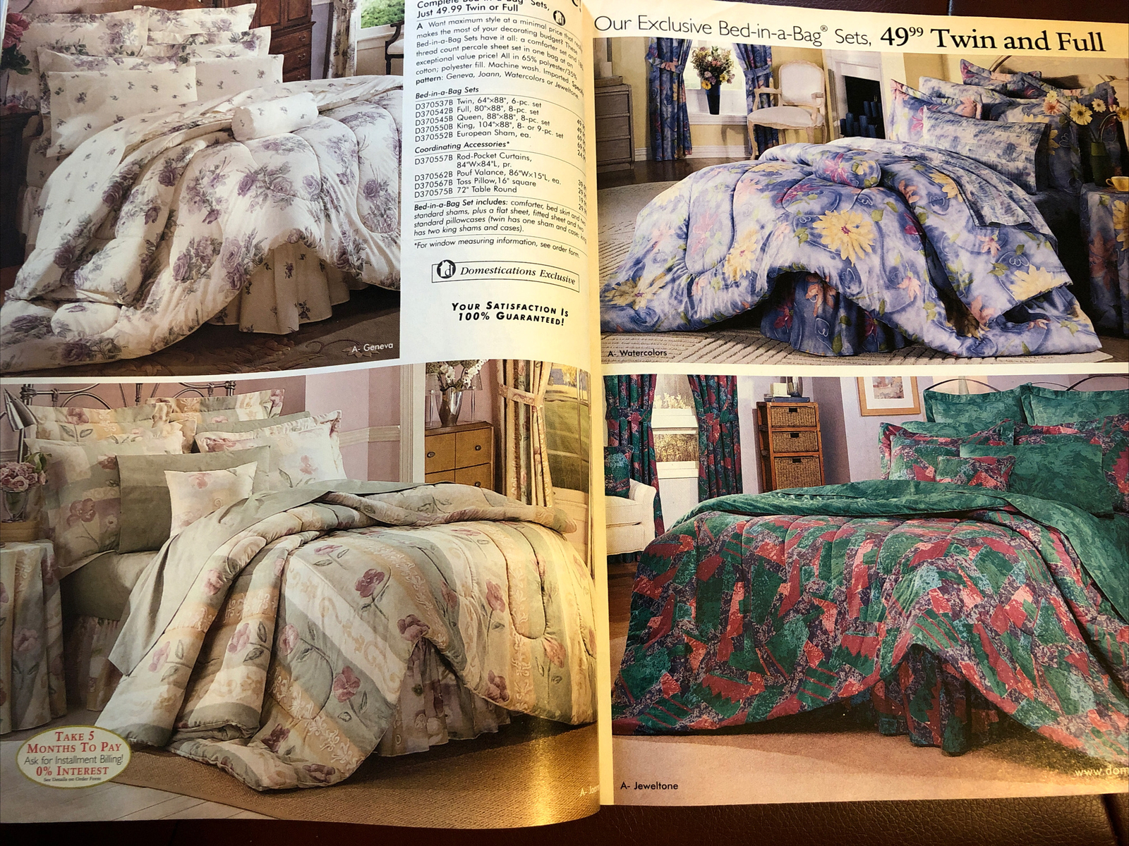 Domestications Home Fashions 2001 Summer Catalog 64 pages illustrated