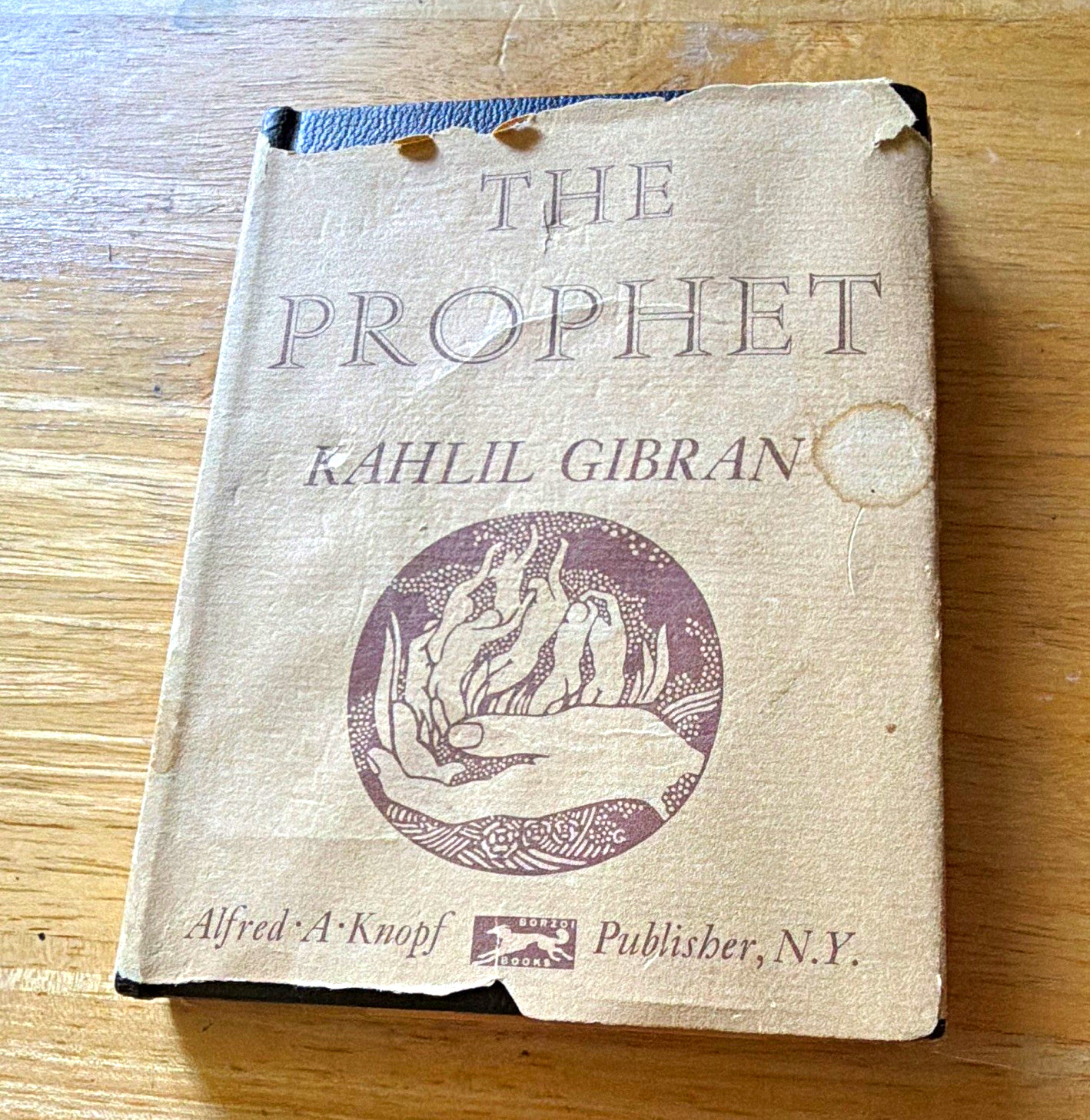 Alfred A. Knopf The Prophet by Kahlil Gibran Hardcover w/ Dust Jacket 1923