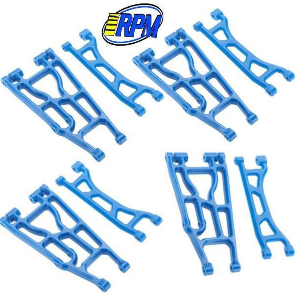 Traxxas X-Maxx RPM A-Arm Set Front Rear Upper Lower Suspension Arms Blue