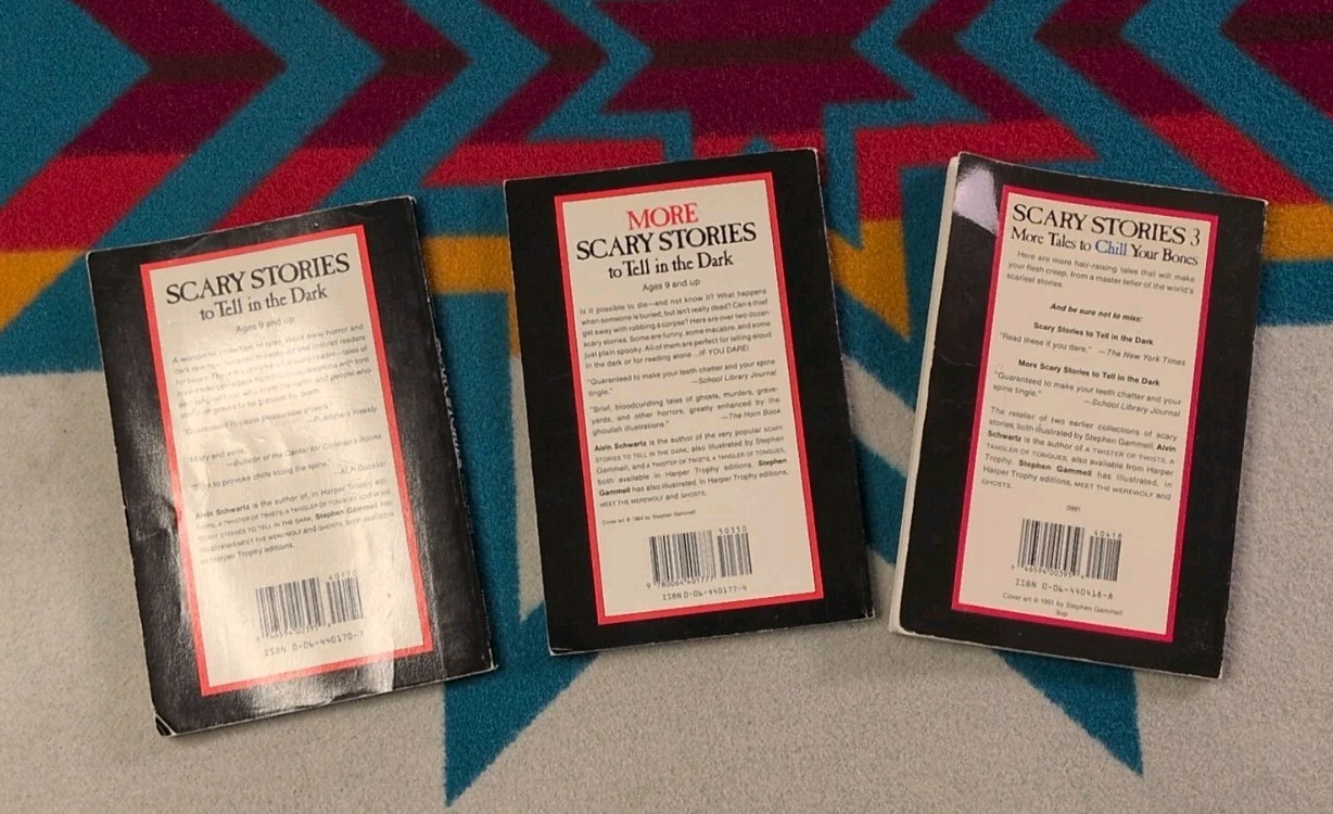 Scary Stories To Tell In the Dark Treasury Bk Set 1 2 3 Original Alvin Schwartz