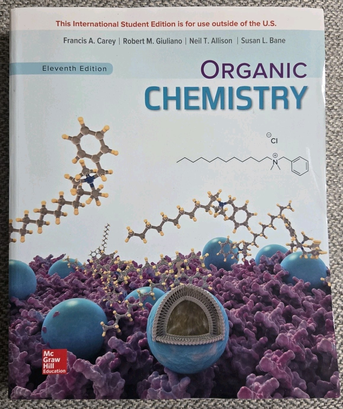ISE Organic Chemistry International Student Edition 11th Edition Carey Giuliano