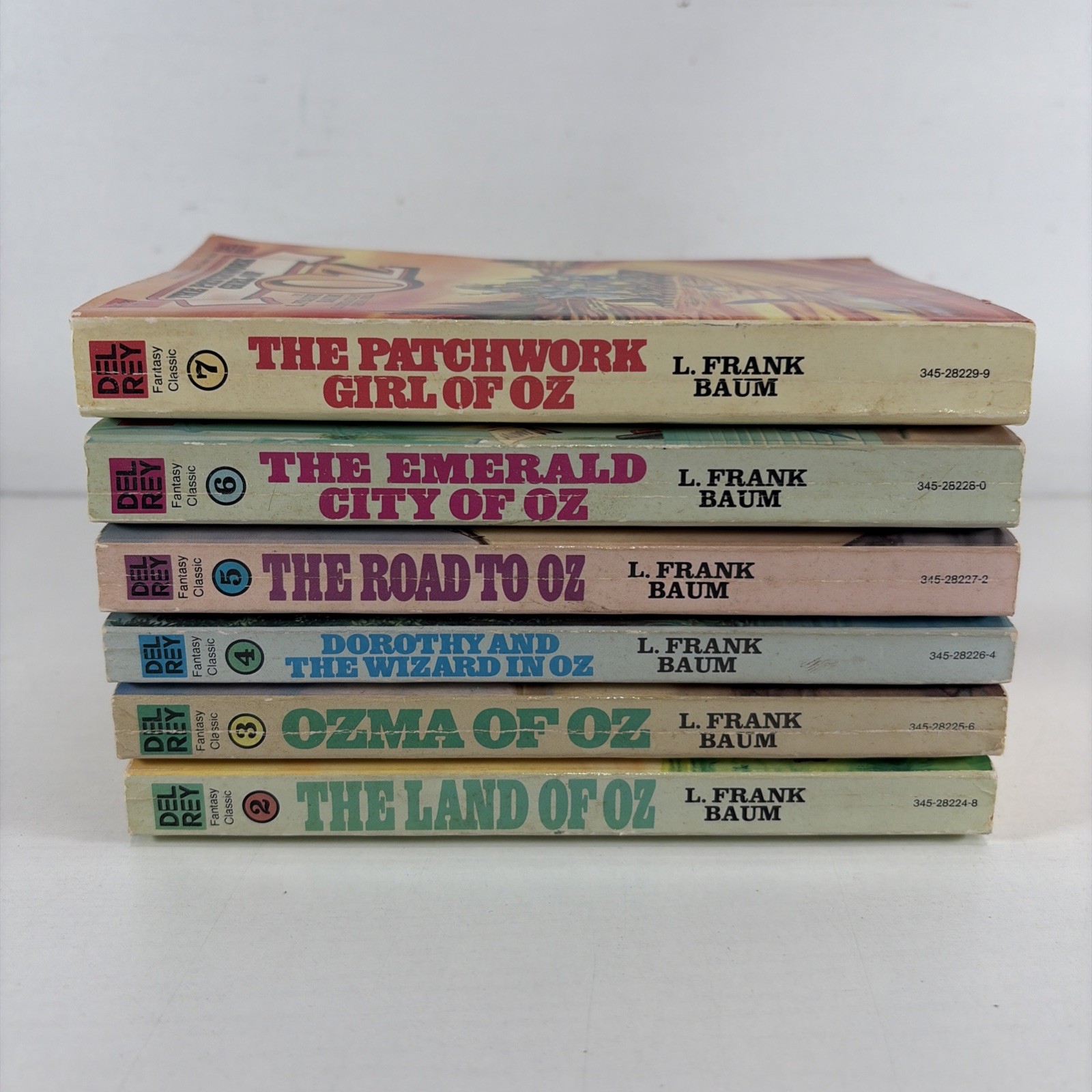 Lot of 6 Book Set Of Wizard Of Oz Series. DEL REY BALLANTINE Paperback