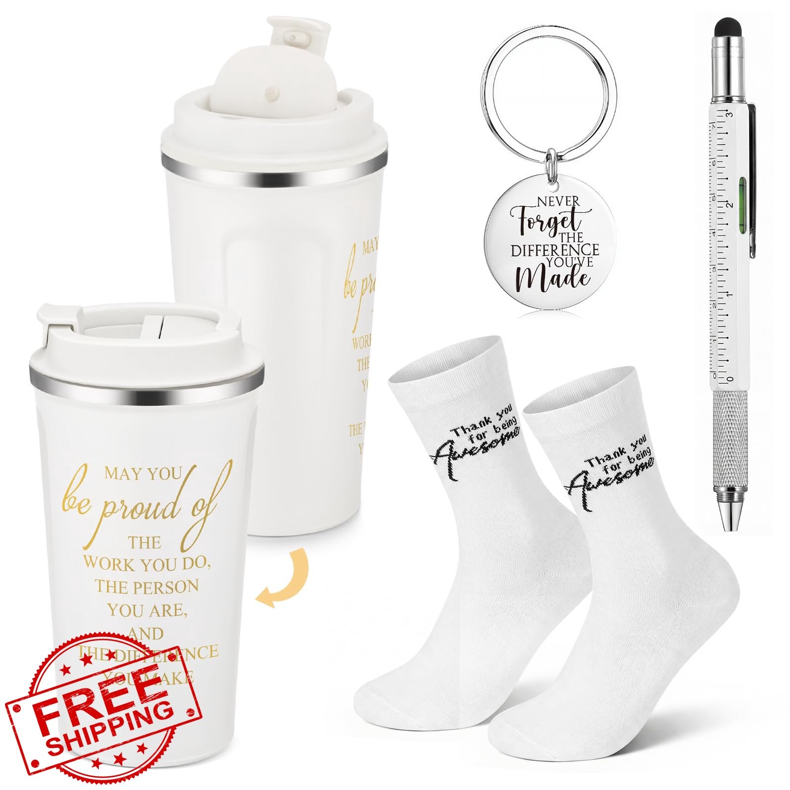 Gerrii 17oz Tumbler Gift Set: Men, Coworker, Teacher Appreciation