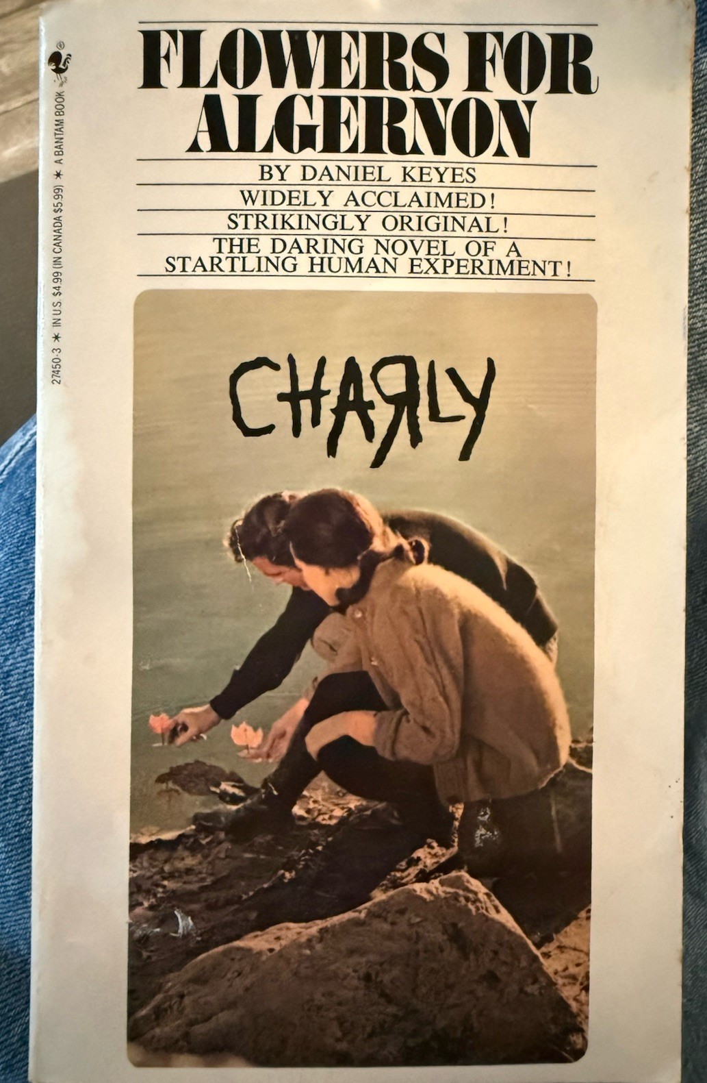Flowers for Algernon Paperback by Daniel Keyes, Bantam Books, 1974, Fiction