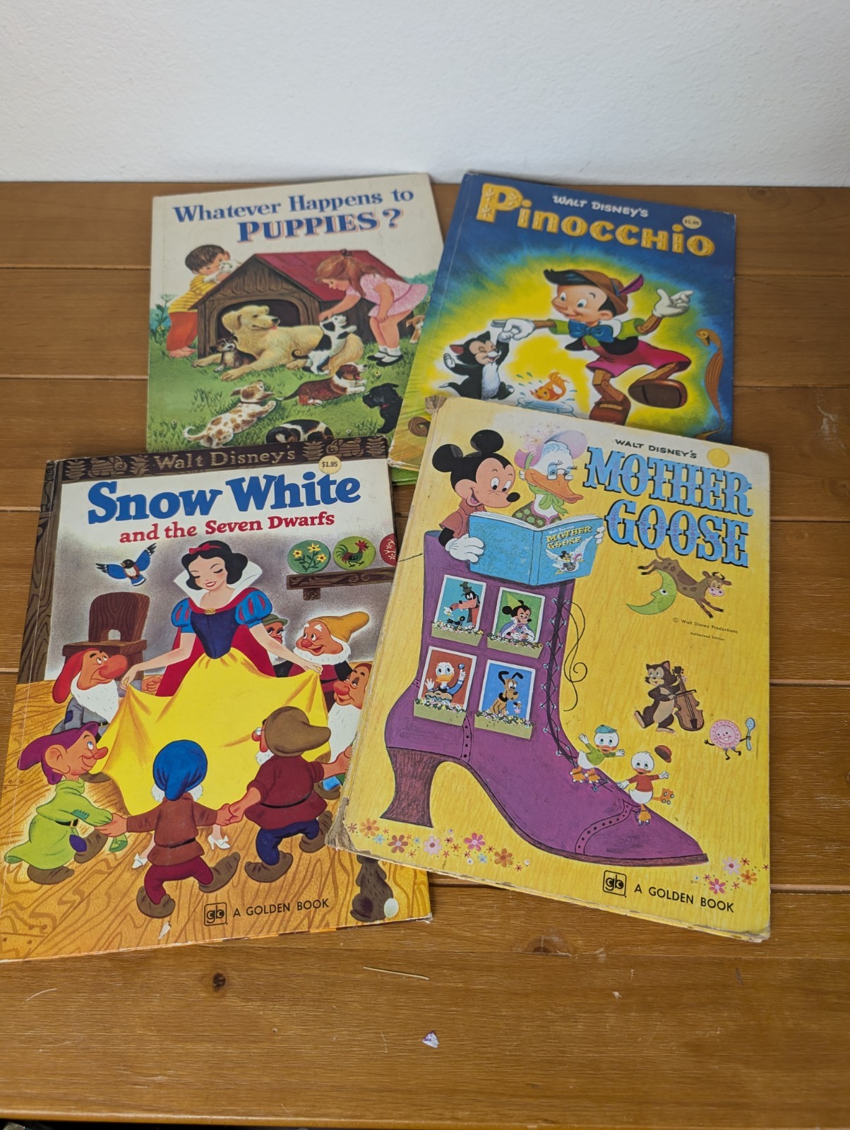 VINTAGE 1980s Walt Disney Big Golden Books Lot of 4 Hardcovers EXCELLENT