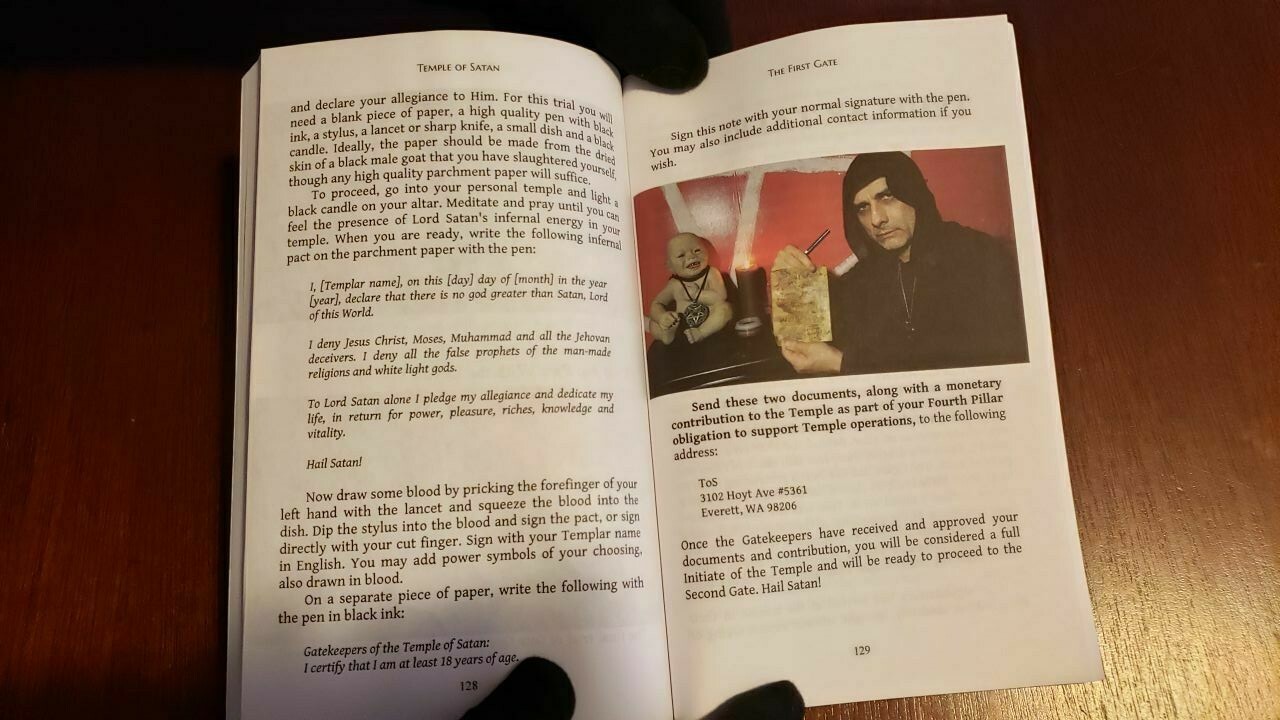 Theistic Satanic Devil Worshipping Book: Temple of Satan – Red Disciples Book