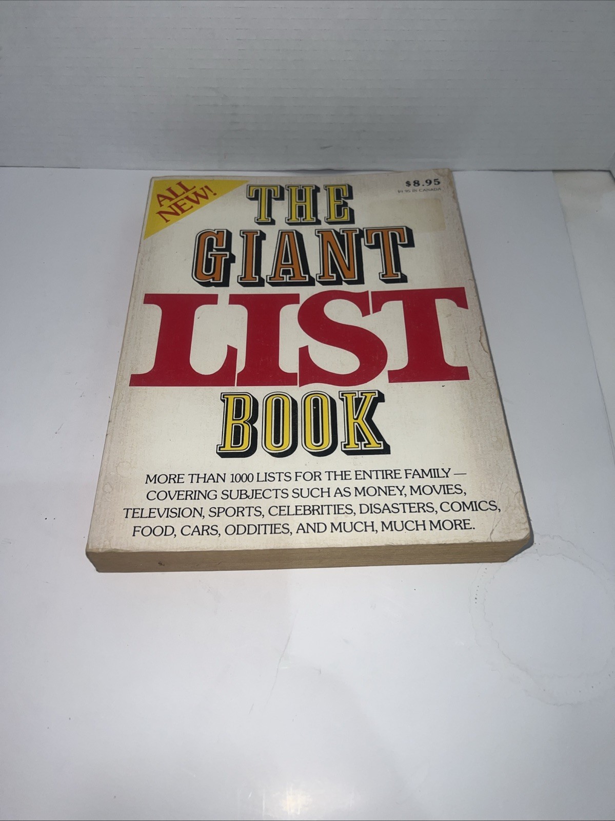 Vintage Book of Lists 432 Pages, Modern Promotions 1981 432 Pages, interesting!!
