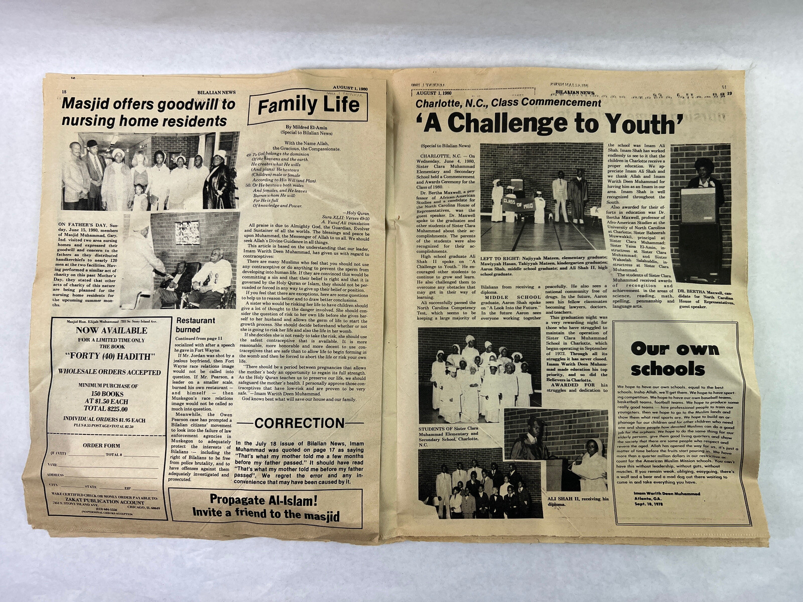Warith Muhammad Bilalian News V.5 N.39 1980 Nation Of Islam Newspaper Vintage