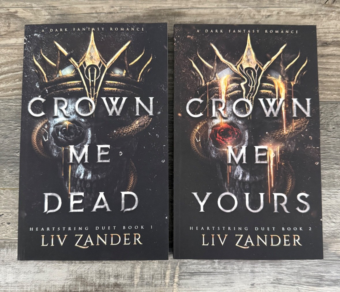 Out Of Print CROWN ME DEAD & CROWN ME YOURS Liv Zander HEARTSTRING DUET OOP