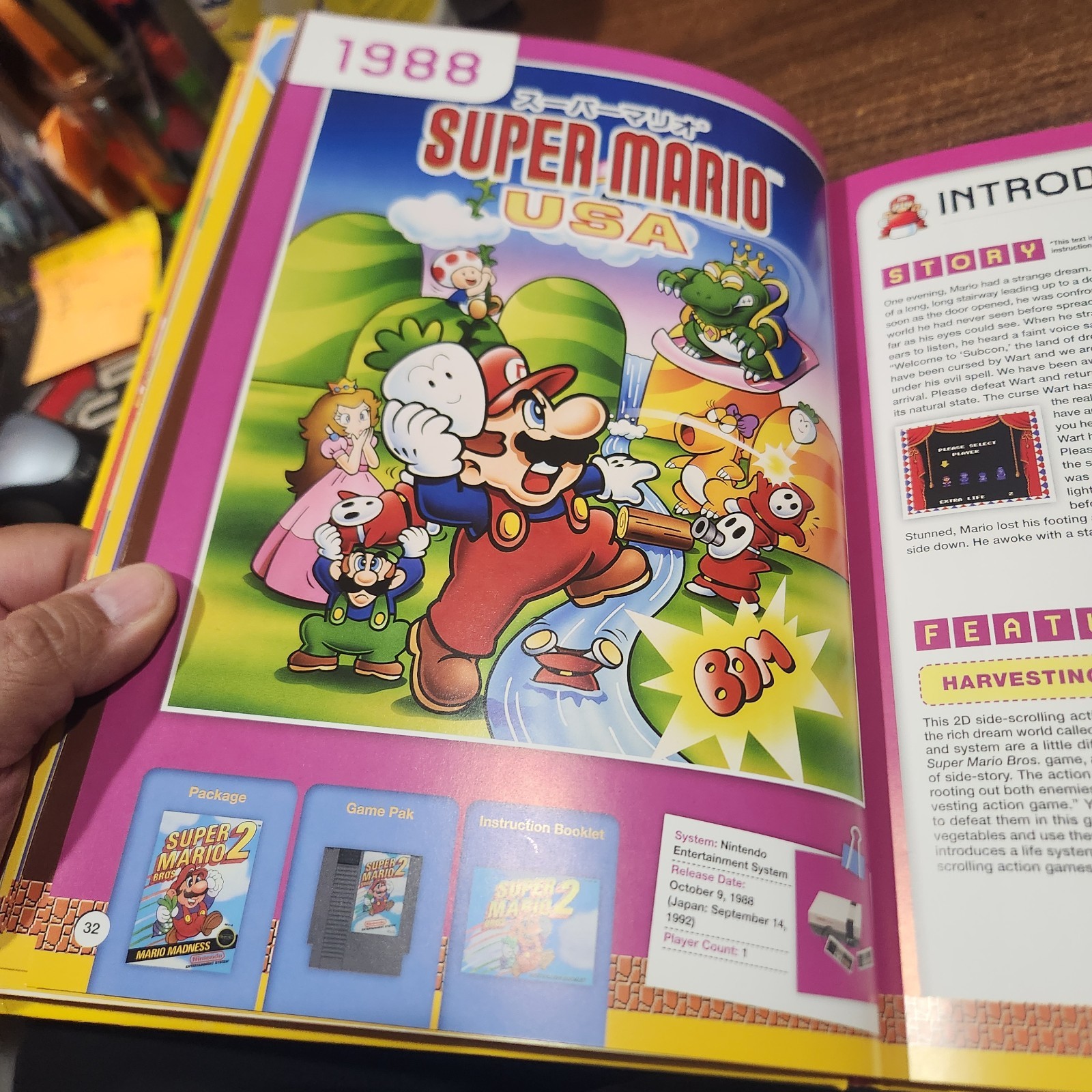 Super Mario Encyclopedia – Hardcover By Nintendo – Very Nice Book over 200 pages