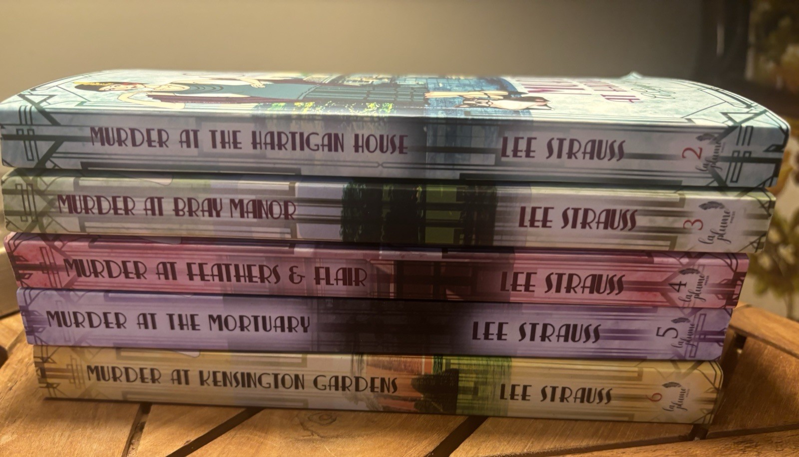 5 Ginger Gold Books Lot #2-6 Cozy Historical Murder Mystery LEE STRAUSS 1920’s