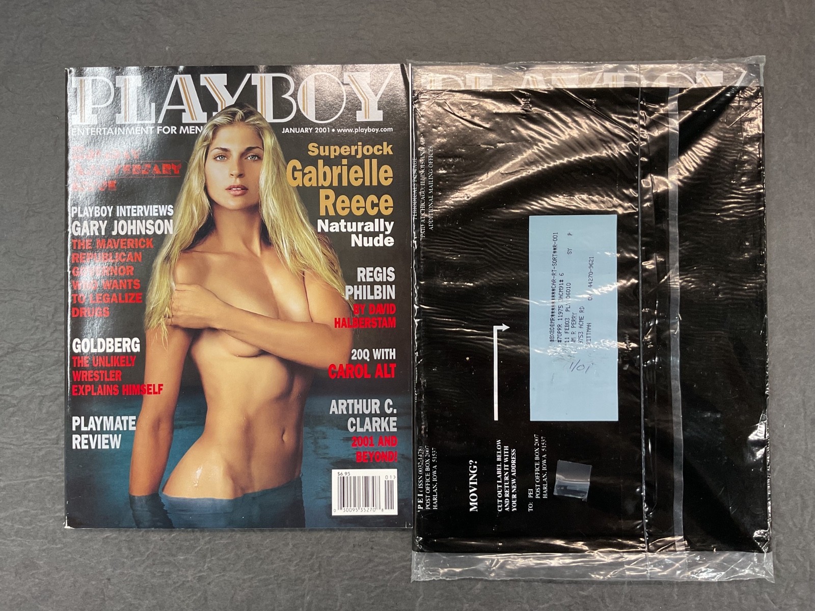 Playboy Magazine January 2001 Gabrielle Reece Factory Sealed Unopened Unread