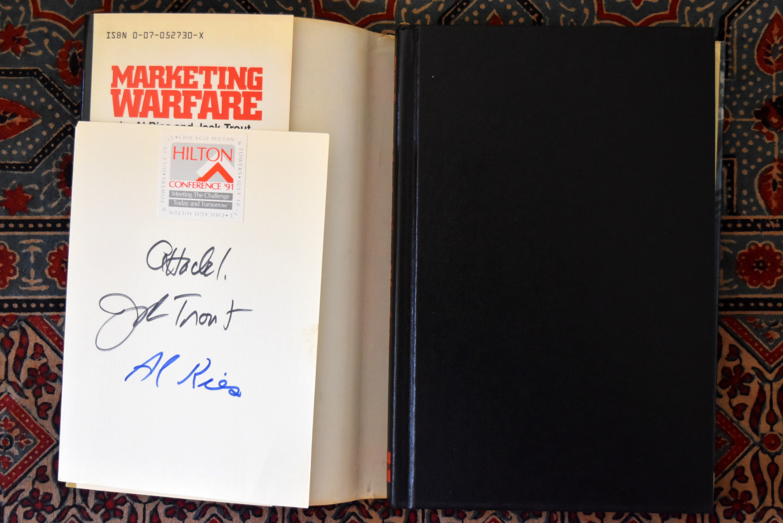 Al Ries & Jack Trout: Marketing Warfare Signed By The Authors HC/DJ