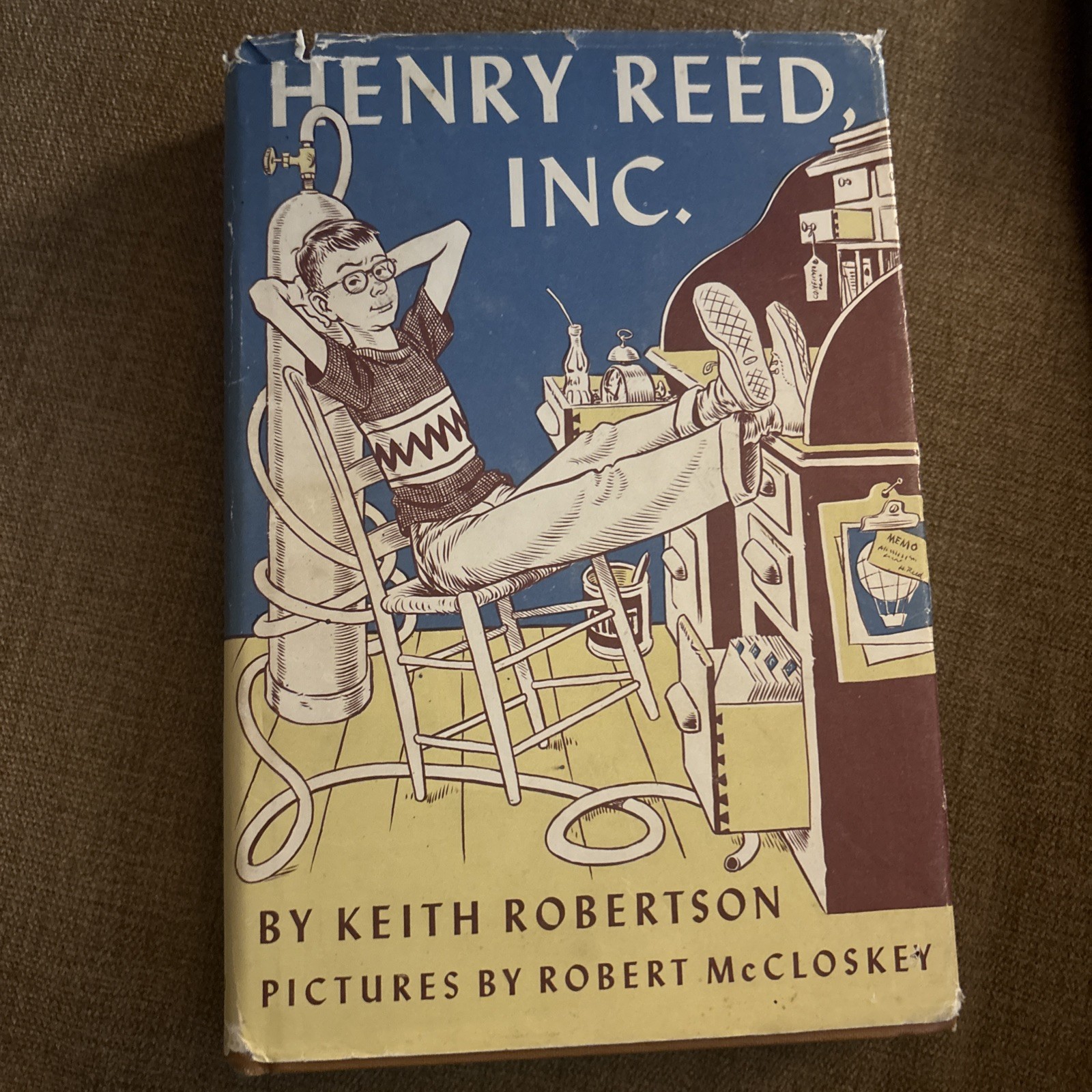 Henry Reed, Inc. by Keith Robertson McCloskey Illustrated Book Club Ed HC/DJ