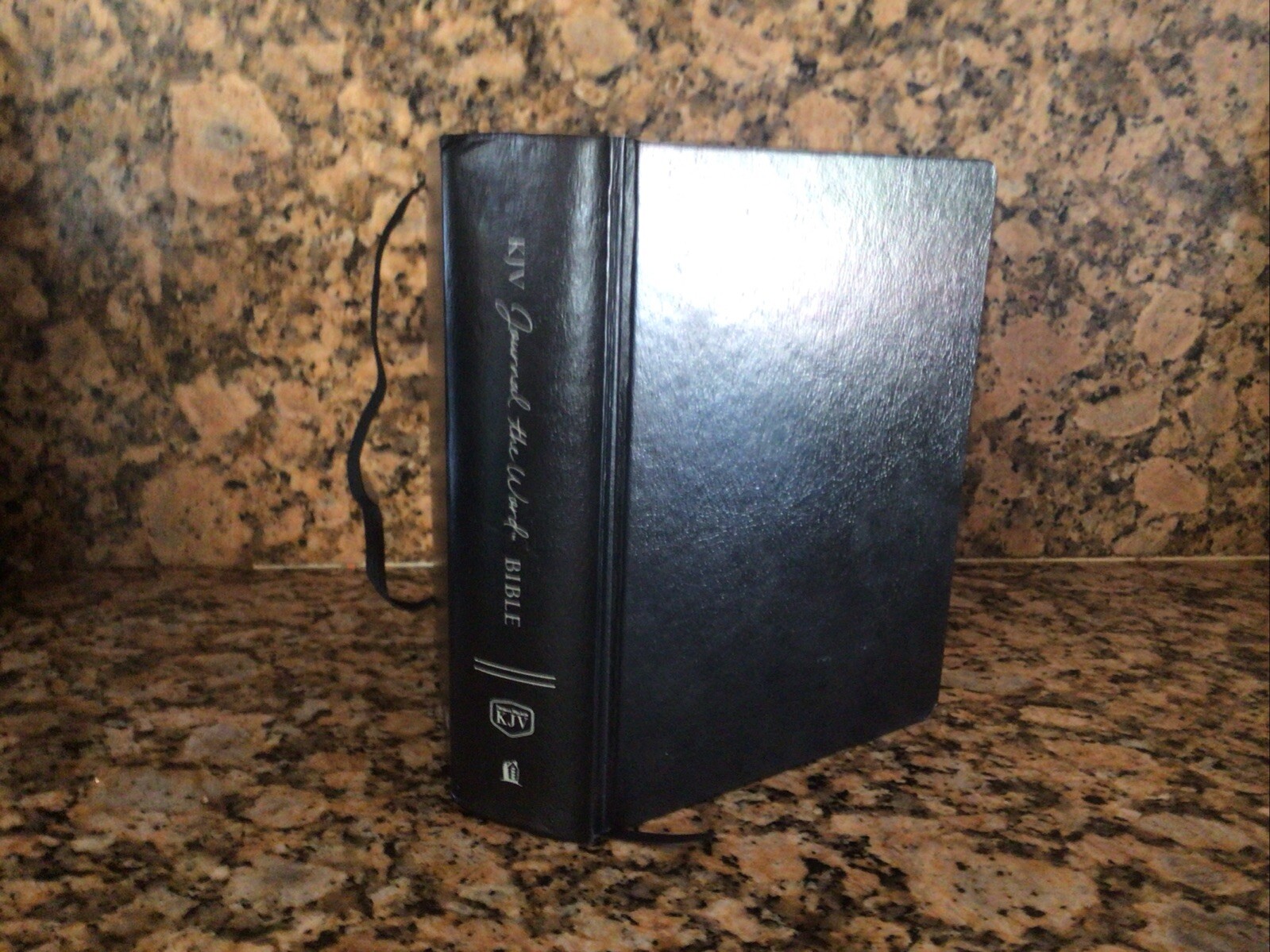 KJV, Journal the Word Bible, Large Print, Hardcover, Black, Red Letter Edition