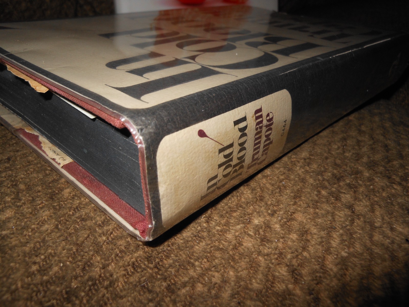 IN COLD BLOOD TRUMAN CAPOTE HCDJ FIRST BOOK MONTH CLUB EDITION WOLFF 1965 LINER