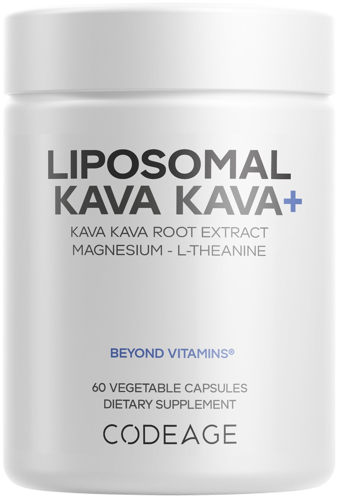 Codeage Liposomal Kava Kava+ Supplement – 500 mg 30% 60 Count (Pack of 1)