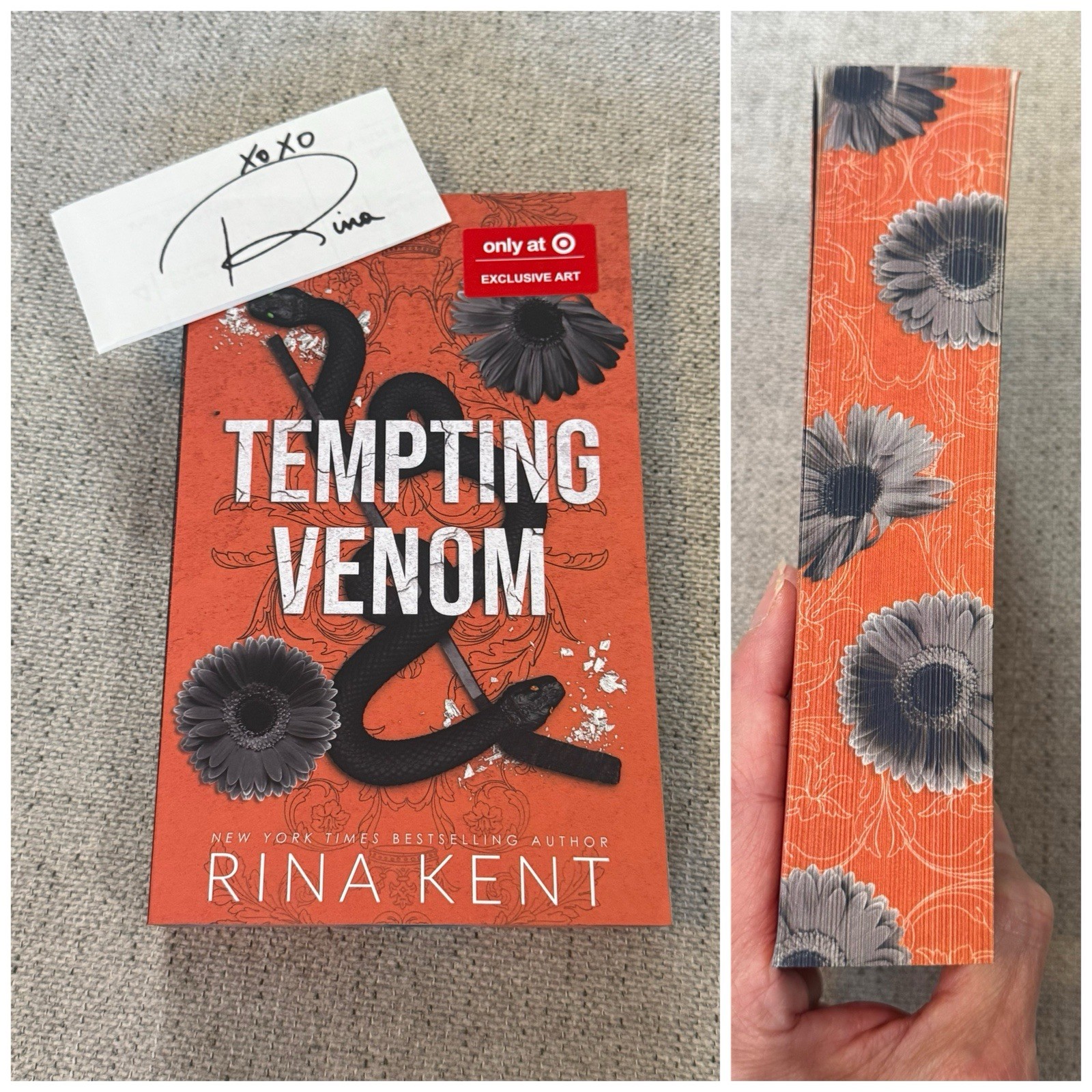 Tempting Venom Rina Kent Target Exclusive Edition Sprayed Edge Signed Bookplate