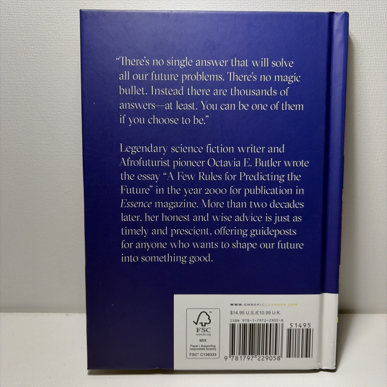 A Few Rules for Predicting the Future by Octavia E. Butler