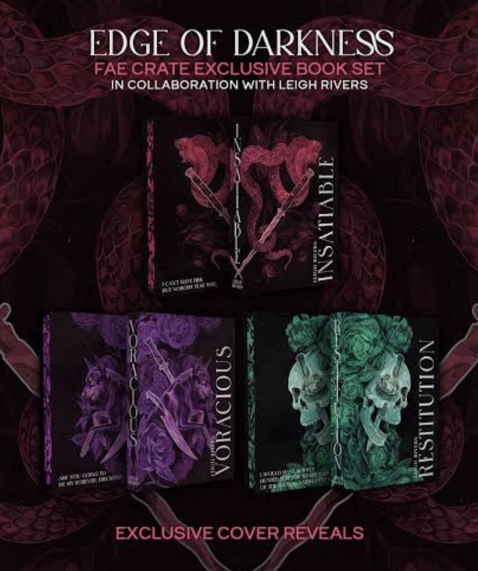 Fae Crate Exclusive Edition Edge of Darkness Box Set by Leigh Rivers (3 Books)