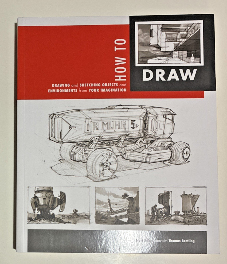NEW! How to Draw Scott Robertson Sketching Objects Environments Imagination Art