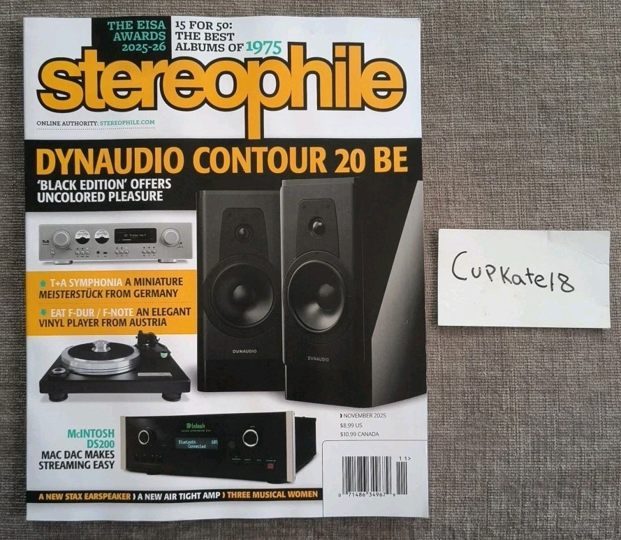 Stereophile Magazine November 2025 Vol Volume 48 No Issue 11 NEW DYNAUDIO CONTOU
