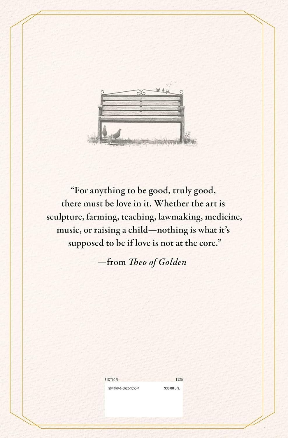 Theo of Golden A Novel Hardcover Inspirational Fiction Book