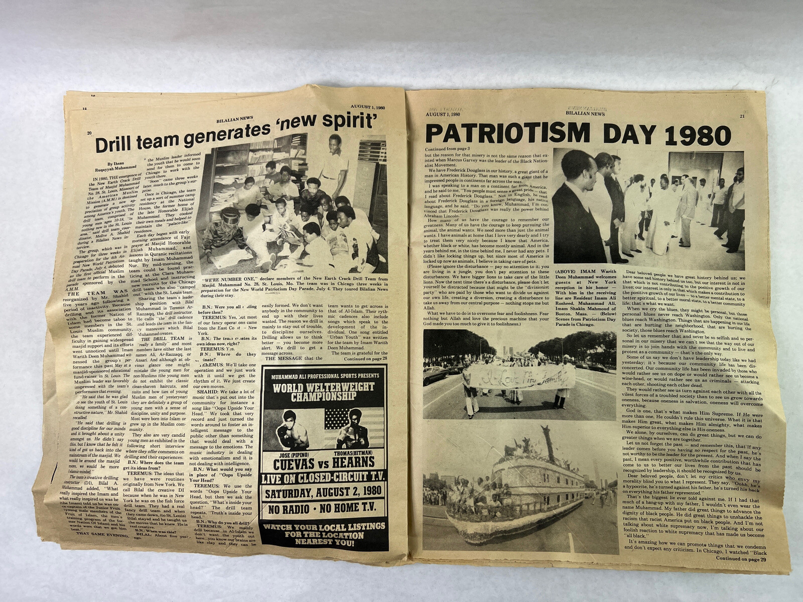 Warith Muhammad Bilalian News V.5 N.39 1980 Nation Of Islam Newspaper Vintage