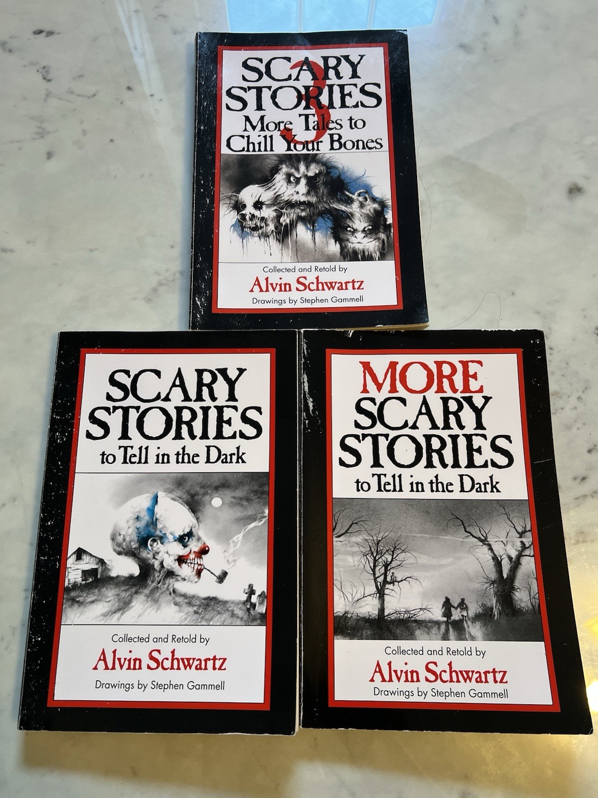 Scary Stories to Tell in the Dark Book Set 1 2 3 By Alvin Schwartz