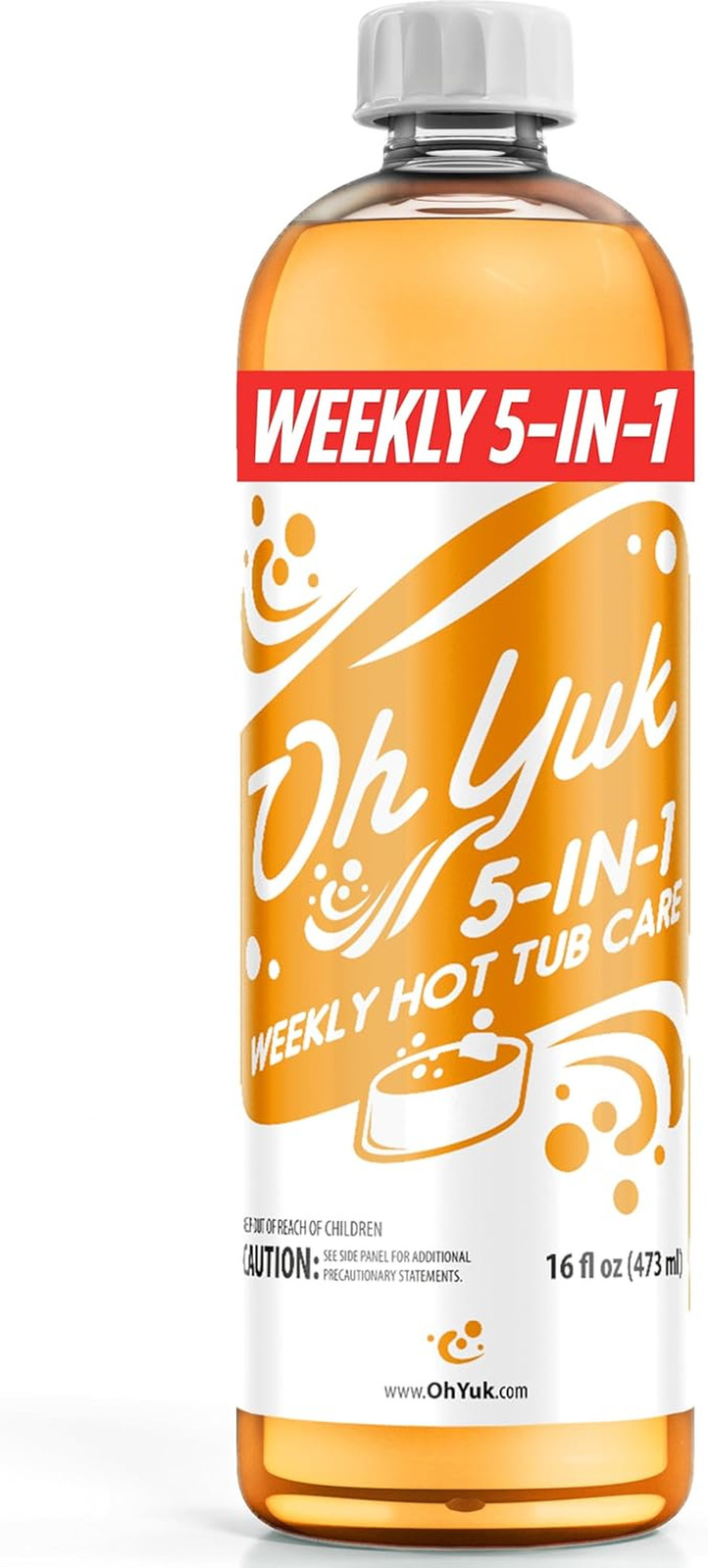 5-In-1 Weekly Hot Tub Chemicals – Hot Tub Clarifier, Cleaner, Conditioner – Help