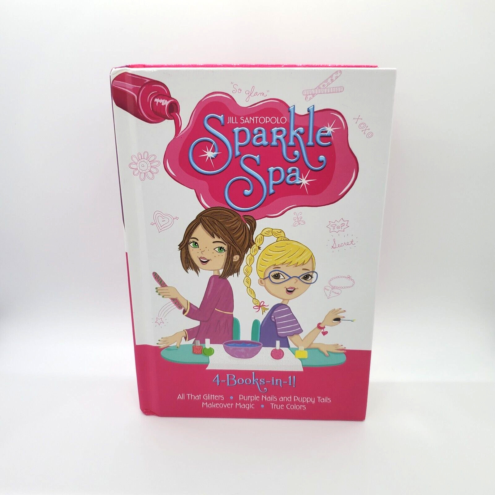 Sparkle Spa 4-Books-in-1 by Jill Santopolo Hardcover Simon and Shuster Kids EUC