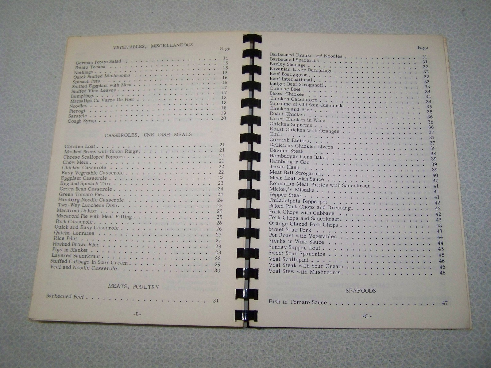 ARFORA Association of Romanian Orthodox Ladies Cookbook 1976
