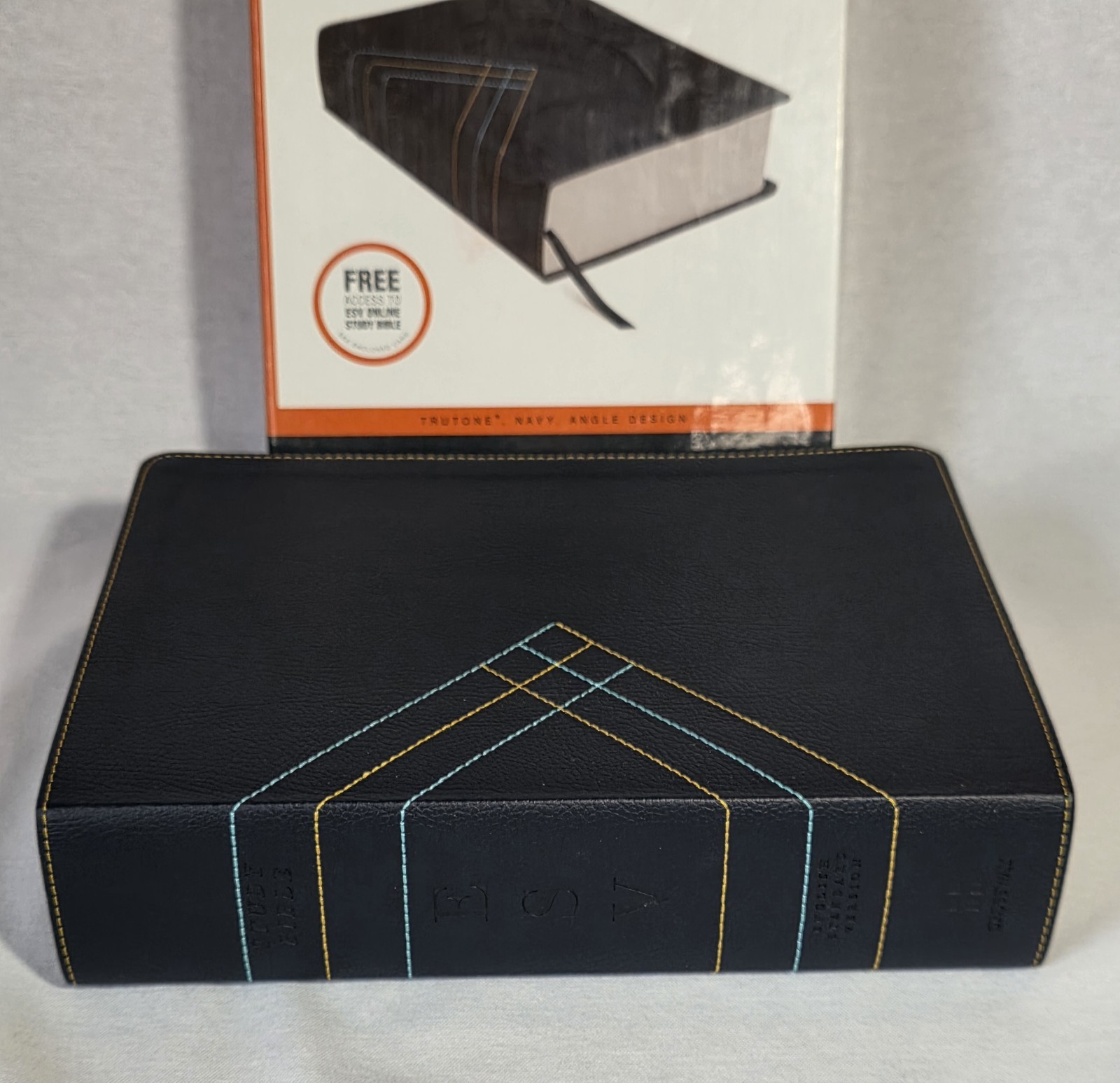 ESV Crossway Leather Study Bible New With Box
