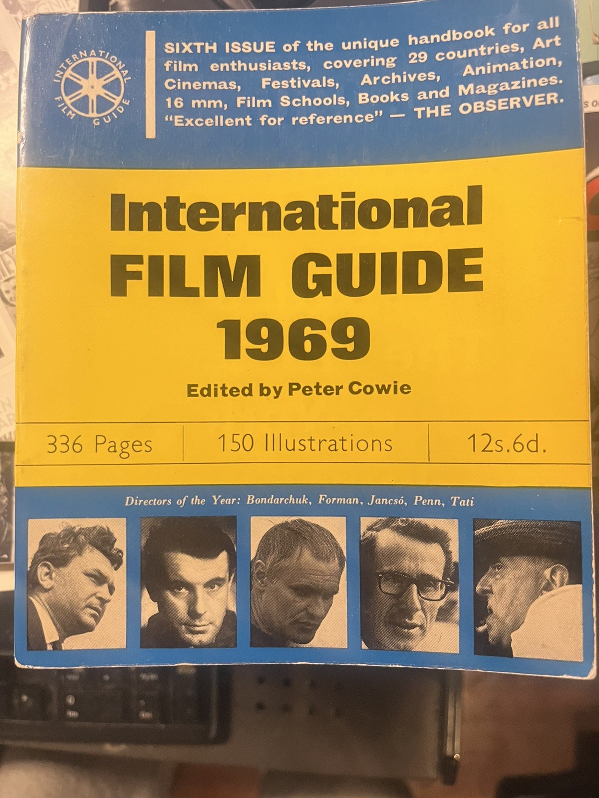 INTERNATIONAL FILM GUIDE 1969 SOFTCOVER BOOK * 336 PAGES