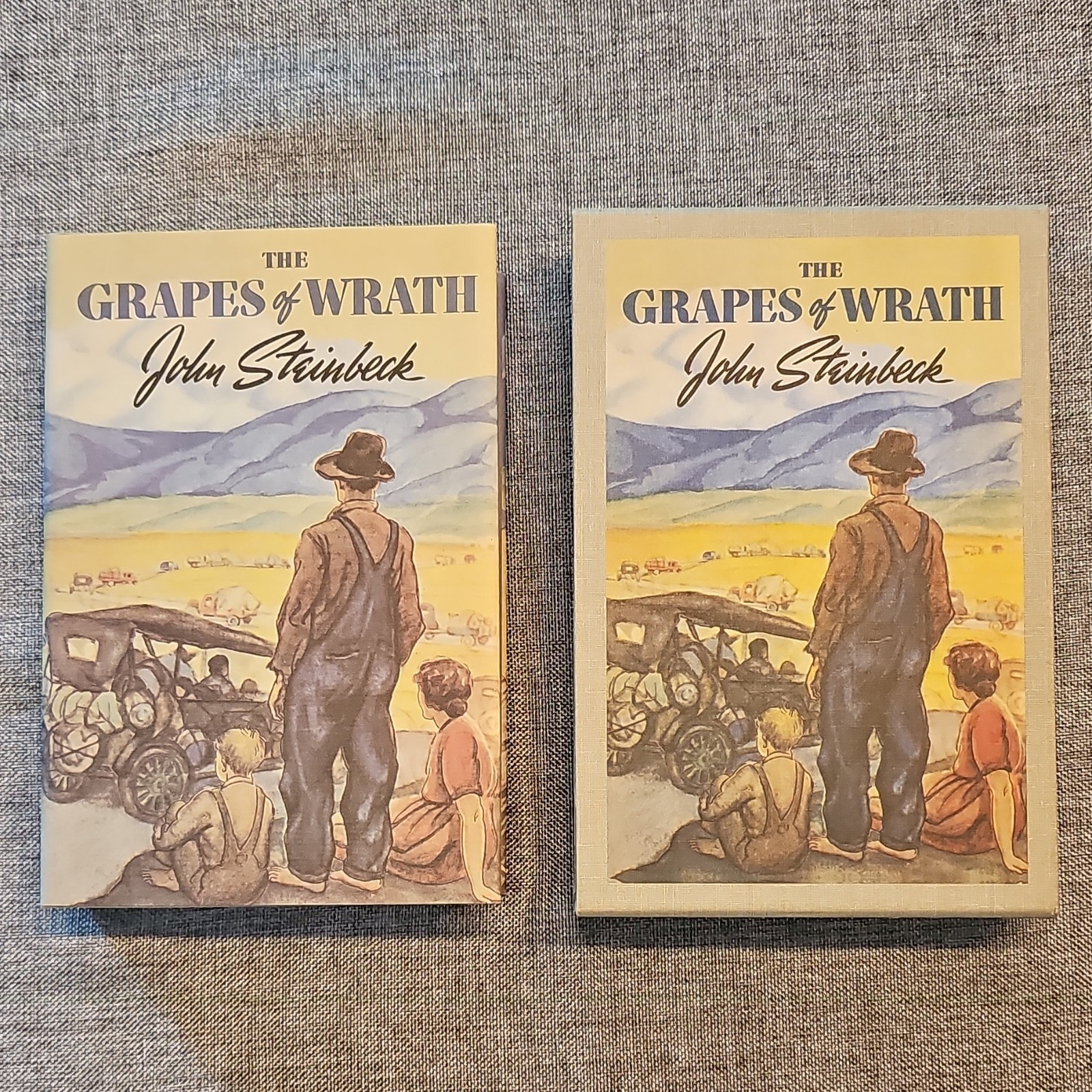 John Steinbeck – The Grapes of Wrath Hardcover w/ Dust Jacket Slipcase 1967