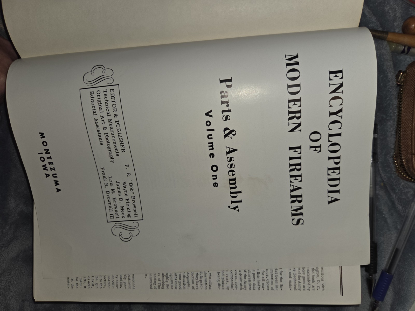 Encyclopedia of Modern Firearms Parts and Assembly Volume 1 Brownell