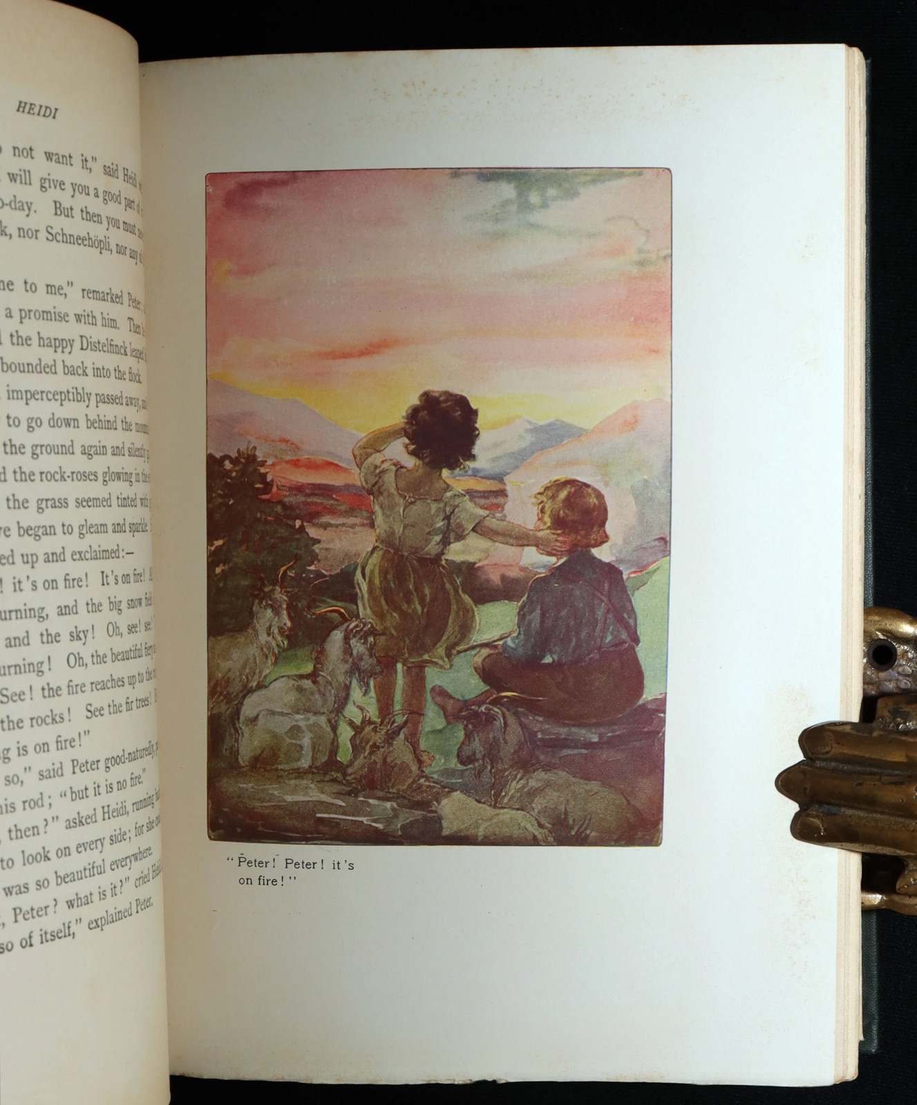 1900 Scarce Binding Variant – Heidi by Johanna Spyri, Colour Illustrated