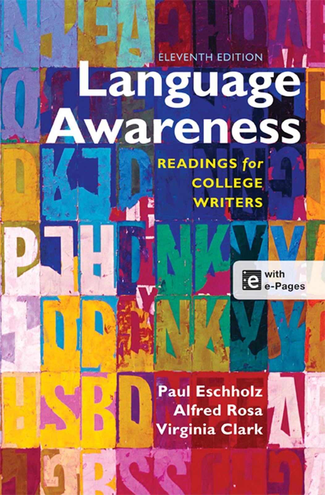 Language Awareness: Readings for College Writers – paperback Rosa, Alfred|Es…