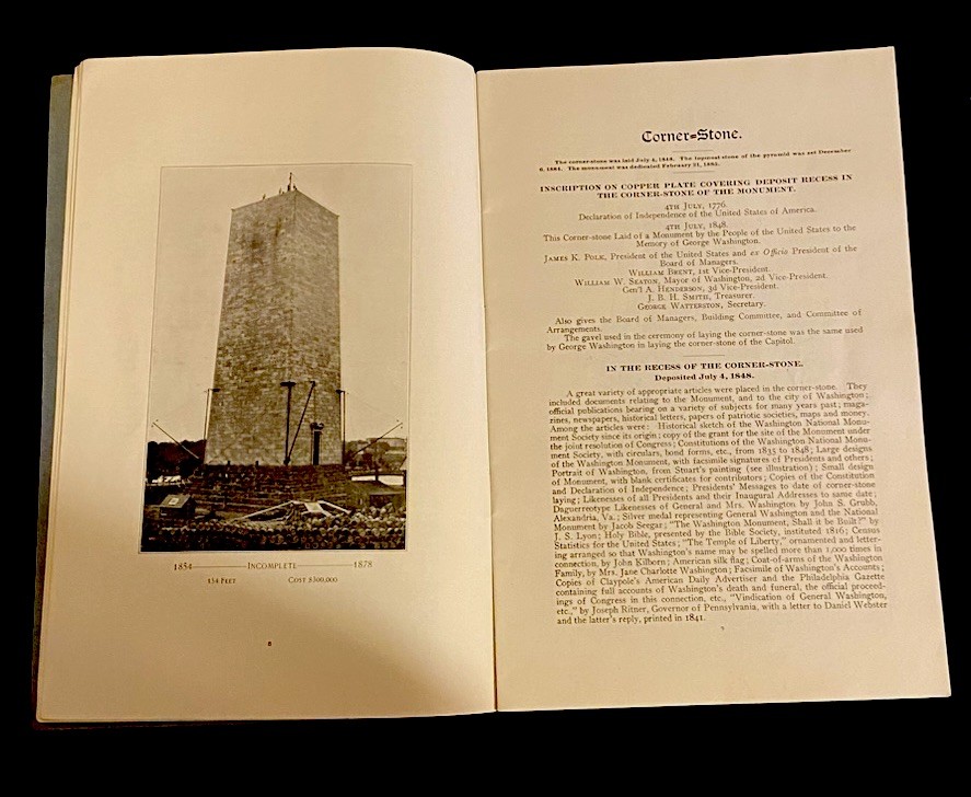 Original 1907 The Washington Monument Illustrated Guide And History 48 Pages