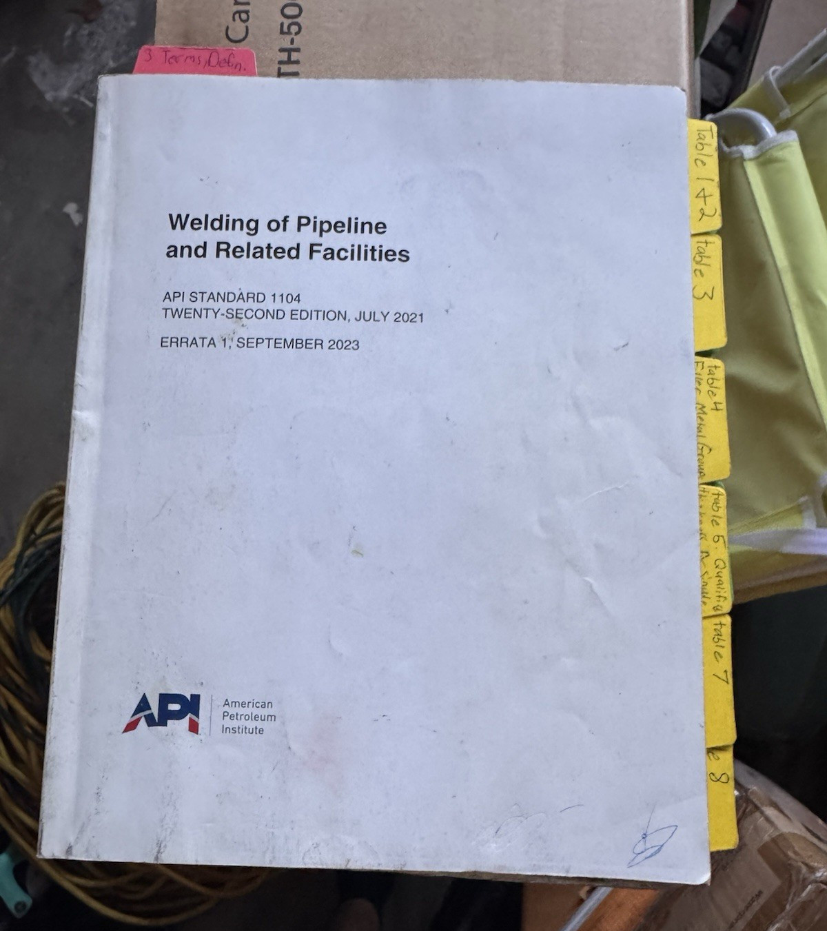 American Petroleum Institute API Standard 1104 22nd Ed 2021 Paperback Welding