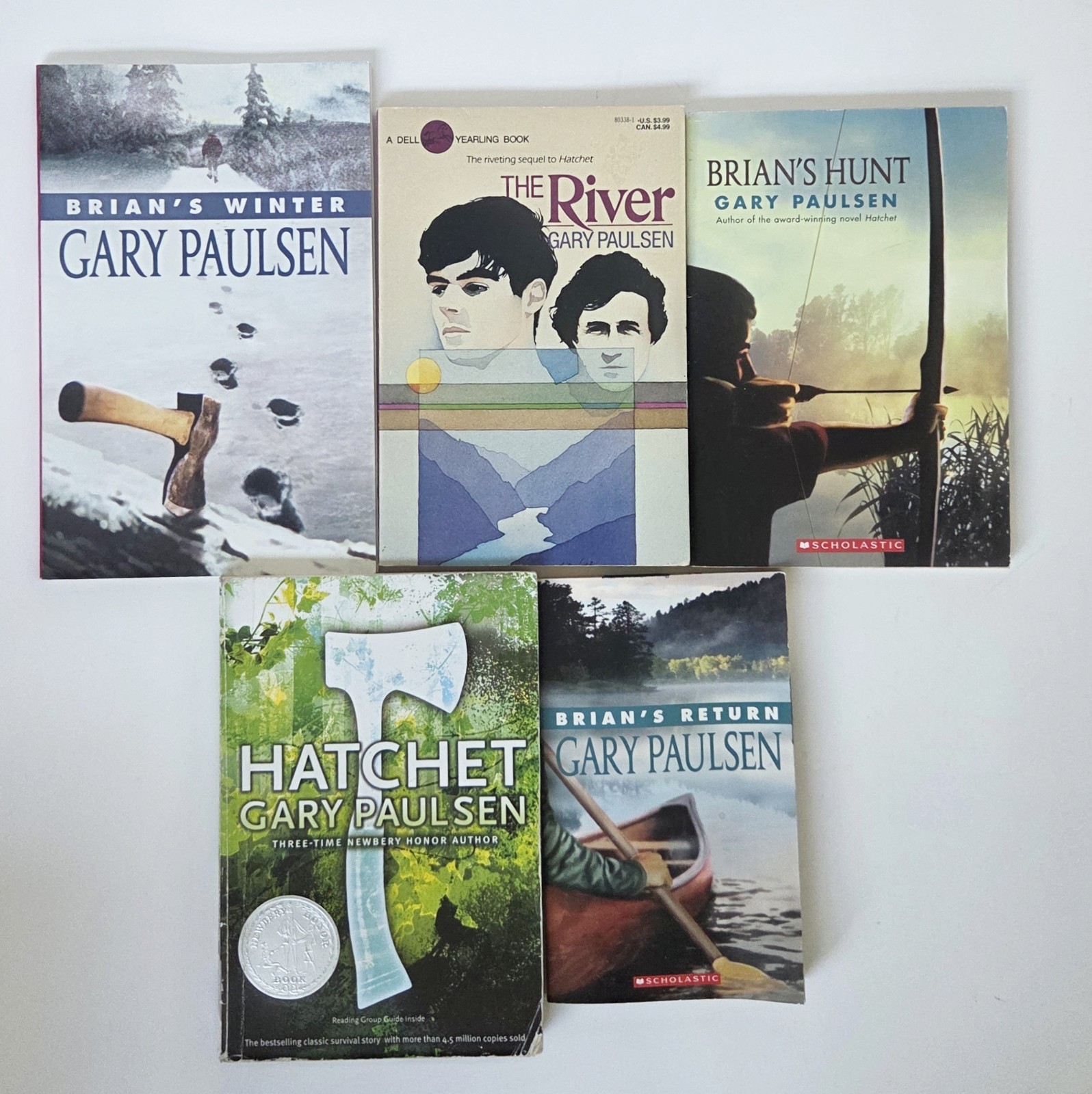 Hatchet COMPLETE Brian’s Saga Gary Paulsen Series SET Lot Books (1-5) Paperback