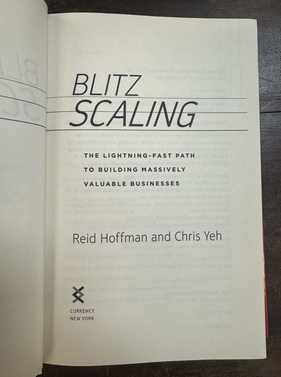 Blitzscaling By Reid Hoffman SIGNED First Edition w/ DJ