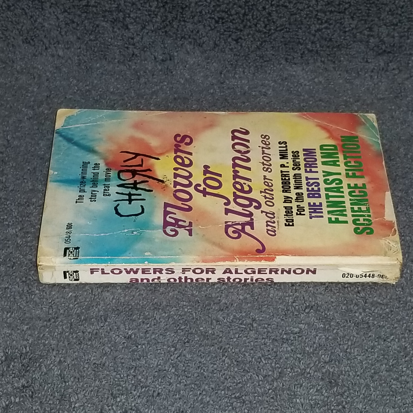 Flowers for Algernon Daniel Keyes Heinlein Tevis Bester etc 1959 Ace FREE SHIPPN