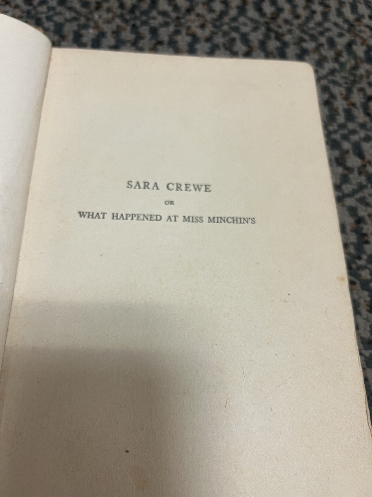 Sara Crewe By Frances Hodgson Burnett 1916