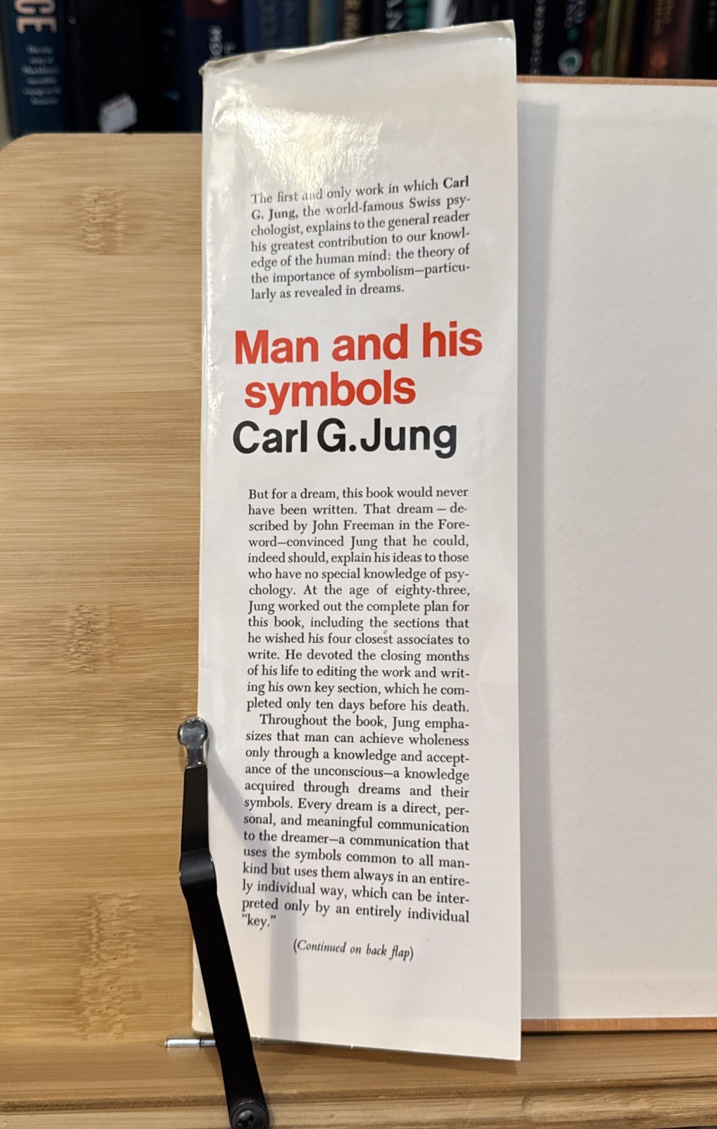 Man and His Symbols – Carl G Jung (Hardcover) 1964 True First Edition/1st Print