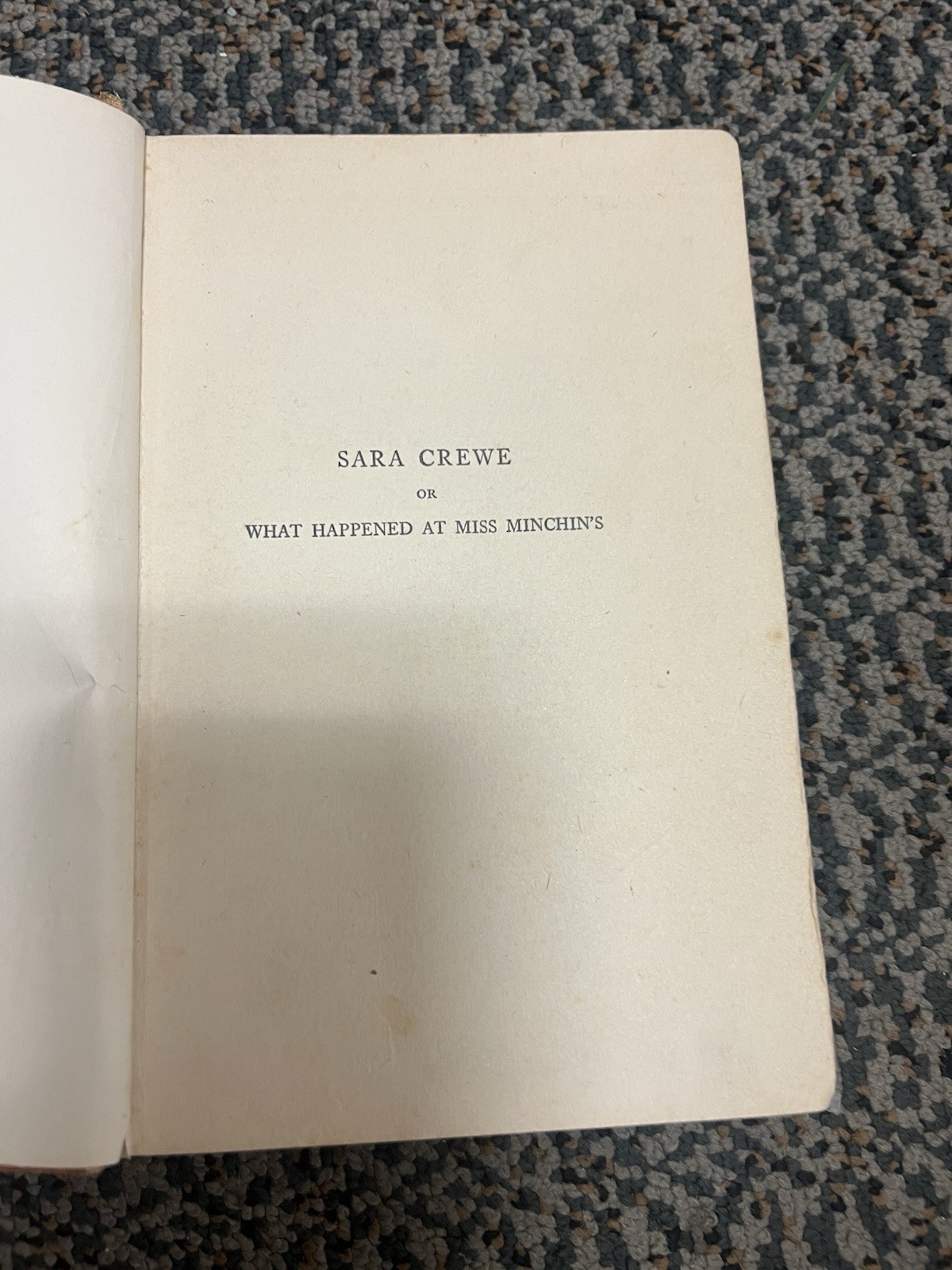 Sara Crewe By Frances Hodgson Burnett 1916