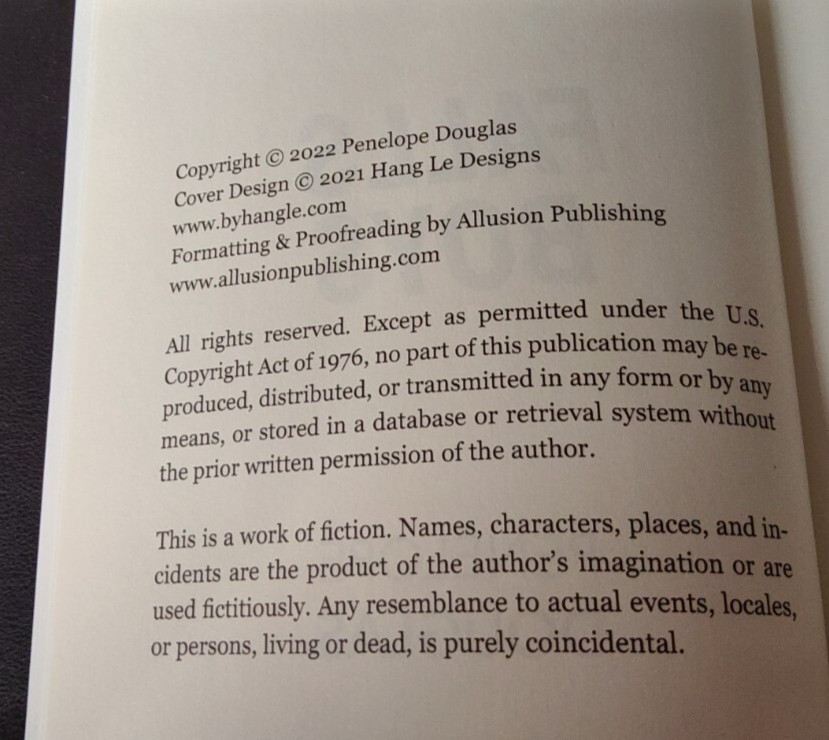 Falls Boys by Penelope Douglas Signed 2022 Paperback