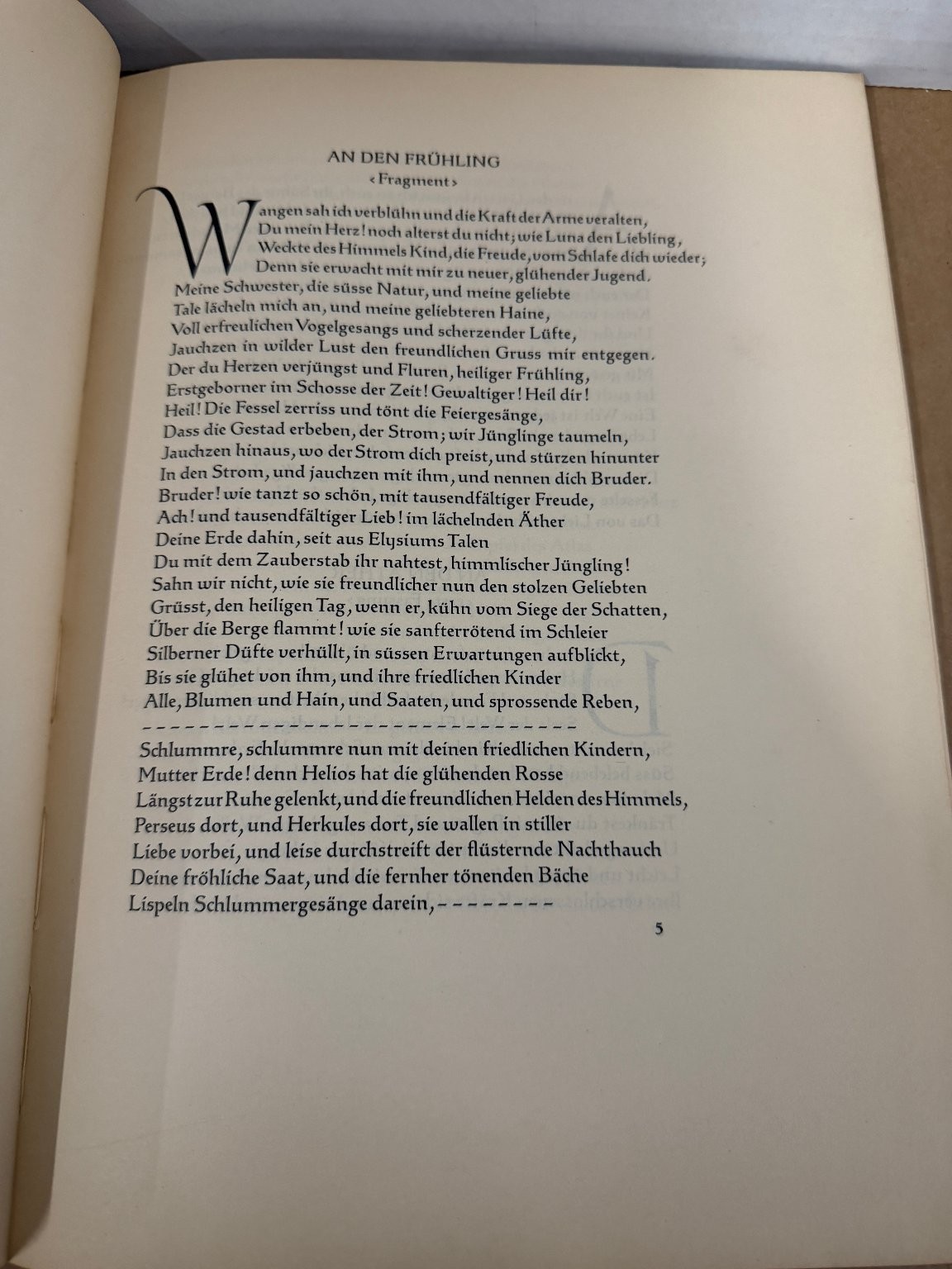 Elegien Hölderlin Bremer Presse 1922 German Fine Press Poetry